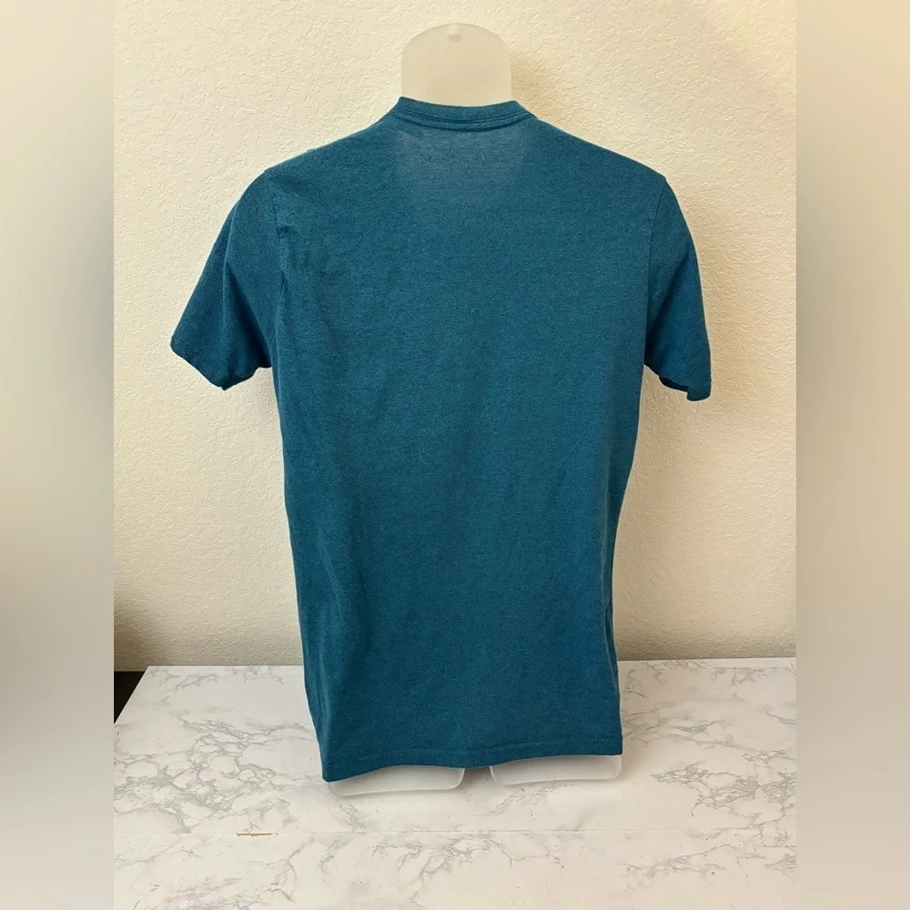 Lion's Crest by English Laundry Mens Short Sleeve Sz M Blue Shirt Button​​ - Picture 3 of 4